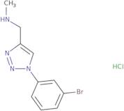 {[1-(3-Bromophenyl)-1H-1,2,3-triazol-4-yl]methyl}(methyl)amine hydrochloride
