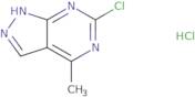 6-Chloro-4-methyl-1H-pyrazolo[3,4-d]pyrimidine hydrochloride