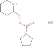 Piperidin-2-ylmethyl pyrrolidine-1-carboxylate hydrochloride