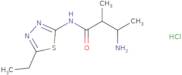 3-Amino-N-(5-ethyl-1,3,4-thiadiazol-2-yl)-2-methylbutanamide hydrochloride