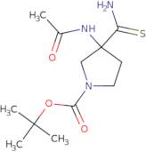 tert-Butyl 3-carbamothioyl-3-acetamidopyrrolidine-1-carboxylate