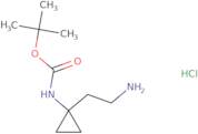 tert-Butyl N-[1-(2-aminoethyl)cyclopropyl]carbamate hydrochloride