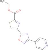 Ethyl 4-[3-(pyridin-4-yl)-1,2,4-oxadiazol-5-yl]-1,3-thiazole-2-carboxylate