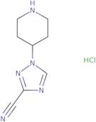 1-(Piperidin-4-yl)-1H-1,2,4-triazole-3-carbonitrile hydrochloride