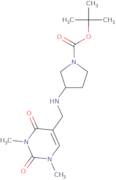 tert-Butyl 3-{[(1,3-dimethyl-2,4-dioxo-1,2,3,4-tetrahydropyrimidin-5-yl)methyl]amino}pyrrolidine...