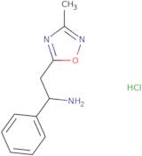 2-(3-Methyl-1,2,4-oxadiazol-5-yl)-1-phenylethan-1-amine hydrochloride