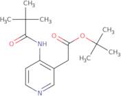 tert-Butyl 2-[4-(2,2-dimethylpropanamido)pyridin-3-yl]acetate