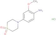 4-(1,1-Dioxo-1,4-thiazinan-4-yl)-2-methoxyaniline hydrochloride