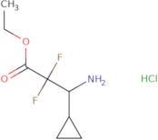 Ethyl 3-amino-3-cyclopropyl-2,2-difluoropropanoate hydrochloride
