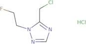 5-(Chloromethyl)-1-(2-fluoroethyl)-1H-1,2,4-triazole hydrochloride