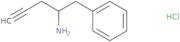 1-Phenylpent-4-yn-2-amine hydrochloride