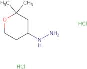 (2,2-Dimethyloxan-4-yl)hydrazine dihydrochloride