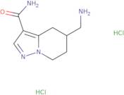 5-(Aminomethyl)-4H,5H,6H,7H-pyrazolo[1,5-a]pyridine-3-carboxamide dihydrochloride