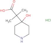 2-(4-Hydroxypiperidin-4-yl)-2-methylpropanoic acid hydrochloride