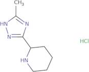 2-(5-Methyl-1H-1,2,4-triazol-3-yl)piperidine hydrochloride