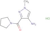 1-Methyl-3-(pyrrolidine-1-carbonyl)-1H-pyrazol-4-amine hydrochloride