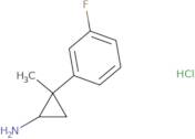 2-(3-Fluorophenyl)-2-methylcyclopropan-1-amine hydrochloride