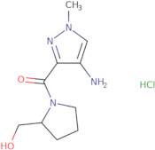 [1-(4-Amino-1-methyl-1H-pyrazole-3-carbonyl)pyrrolidin-2-yl]methanol hydrochloride