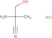 2-Amino-3-hydroxy-2-methylpropanenitrile hydrochloride