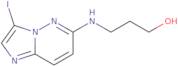 3-({3-Iodoimidazo[1,2-b]pyridazin-6-yl}amino)propan-1-ol