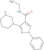 N-Ethyl-1-phenyl-3-(piperidin-3-yl)-1H-pyrazole-4-carboxamide