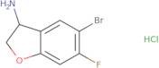 5-Bromo-6-fluoro-2,3-dihydro-1-benzofuran-3-amine hydrochloride