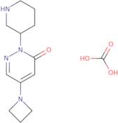 5-(Azetidin-1-yl)-2-(piperidin-3-yl)-2,3-dihydropyridazin-3-one, carbonic acid