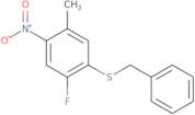 1-(Benzylsulfanyl)-2-fluoro-5-methyl-4-nitrobenzene