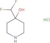 4-(difluoromethyl)piperidin-4-ol hcl