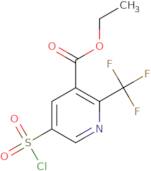 Ethyl 5-(chlorosulfonyl)-2-(trifluoromethyl)pyridine-3-carboxylate