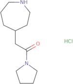 2-(Azepan-4-yl)-1-(pyrrolidin-1-yl)ethan-1-one hydrochloride