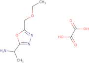 1-[5-(Ethoxymethyl)-1,3,4-oxadiazol-2-yl]ethan-1-amine, oxalic acid