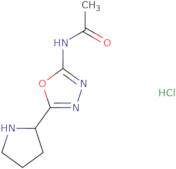 N-[5-(Pyrrolidin-2-yl)-1,3,4-oxadiazol-2-yl]acetamide hydrochloride