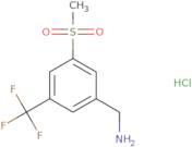 [3-Methanesulfonyl-5-(trifluoromethyl)phenyl]methanamine hydrochloride