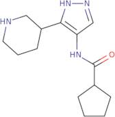 N-[3-(Piperidin-3-yl)-1H-pyrazol-4-yl]cyclopentanecarboxamide