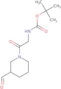 tert-Butyl N-[2-(3-formylpiperidin-1-yl)-2-oxoethyl]carbamate