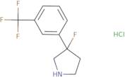 3-Fluoro-3-[3-(trifluoromethyl)phenyl]pyrrolidine hydrochloride