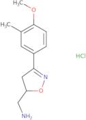 [3-(4-Methoxy-3-methylphenyl)-4,5-dihydro-1,2-oxazol-5-yl]methanamine hydrochloride