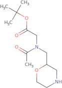 tert-Butyl 2-{N-[(morpholin-2-yl)methyl]acetamido}acetate