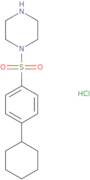 1-(4-Cyclohexylbenzenesulfonyl)piperazine hydrochloride