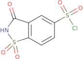 1,1,3-Trioxo-2,3-dihydro-1,2-benzothiazole-5-sulfonyl chloride