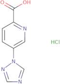 5-(1H-1,2,4-Triazol-1-yl)pyridine-2-carboxylic acid hydrochloride