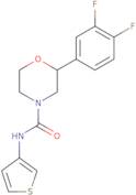 2-(3,4-Difluorophenyl)-N-(thiophen-3-yl)morpholine-4-carboxamide