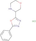 3-(5-Phenyl-1,3,4-oxadiazol-2-yl)morpholine hydrochloride