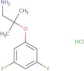 1-[(1-Amino-2-methylpropan-2-yl)oxy]-3,5-difluorobenzene hydrochloride