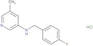 N-[(4-Fluorophenyl)methyl]-5-methylpyridin-3-amine hydrochloride