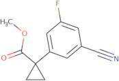 Methyl 1-(3-cyano-5-fluorophenyl)cyclopropane-1-carboxylate