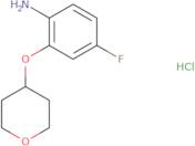 4-Fluoro-2-(oxan-4-yloxy)aniline hydrochloride