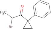 2-Bromo-1-(1-phenylcyclopropyl)propan-1-one