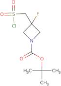 tert-Butyl 3-[(chlorosulfonyl)methyl]-3-fluoroazetidine-1-carboxylate